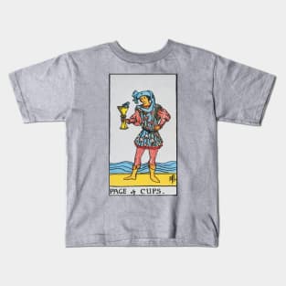 Page of cups tarot card Kids T-Shirt